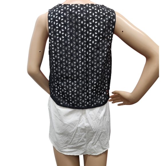Derek Lam 10 Crosby Eyelet Overlay Tank - Picture 12 of 12